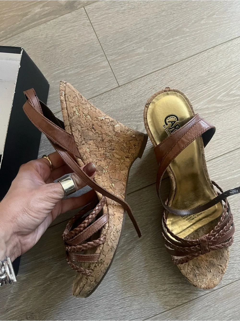 Carlos by Carlos Santana Rhythm Brown Wedges
